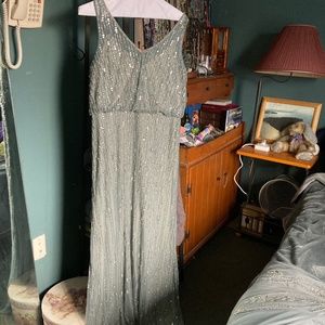 Beaded full length dress Mother of the Bride.